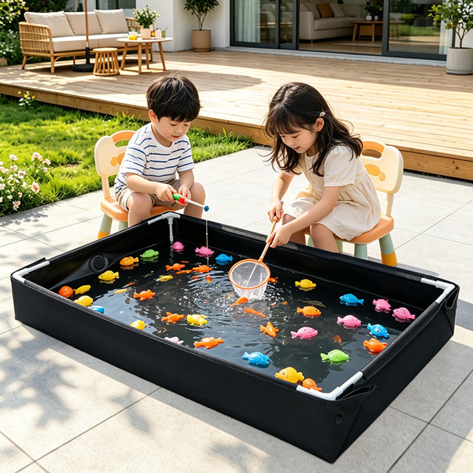 Camping Cooking Table Foldable - Foldable Sandbox for Kids, 2-in-1 Water