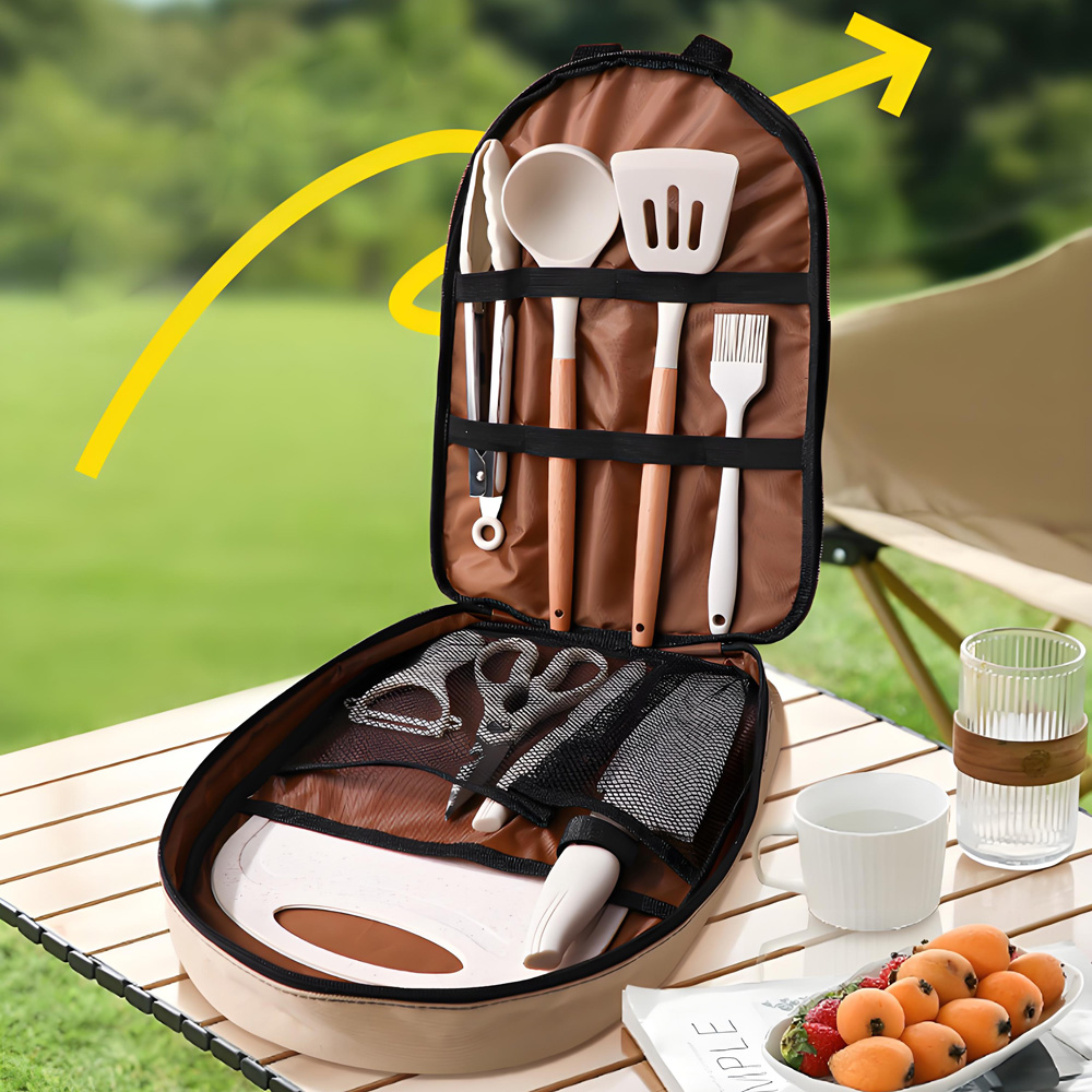 Camping Cooking Set Jetboil - 10Pcs Portable Camping Cooking Utensil Set,