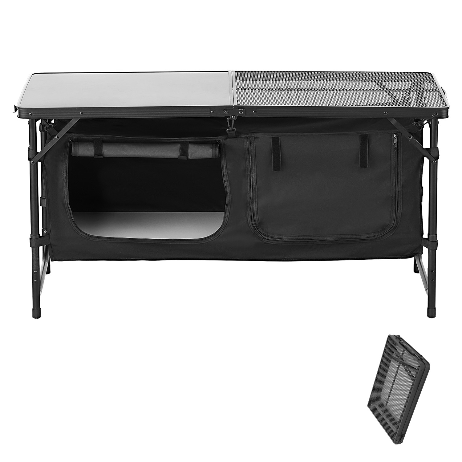 Camping Cooking Table Foldable - SucceBuy Camping Kitchen Table Outdoor Cooking