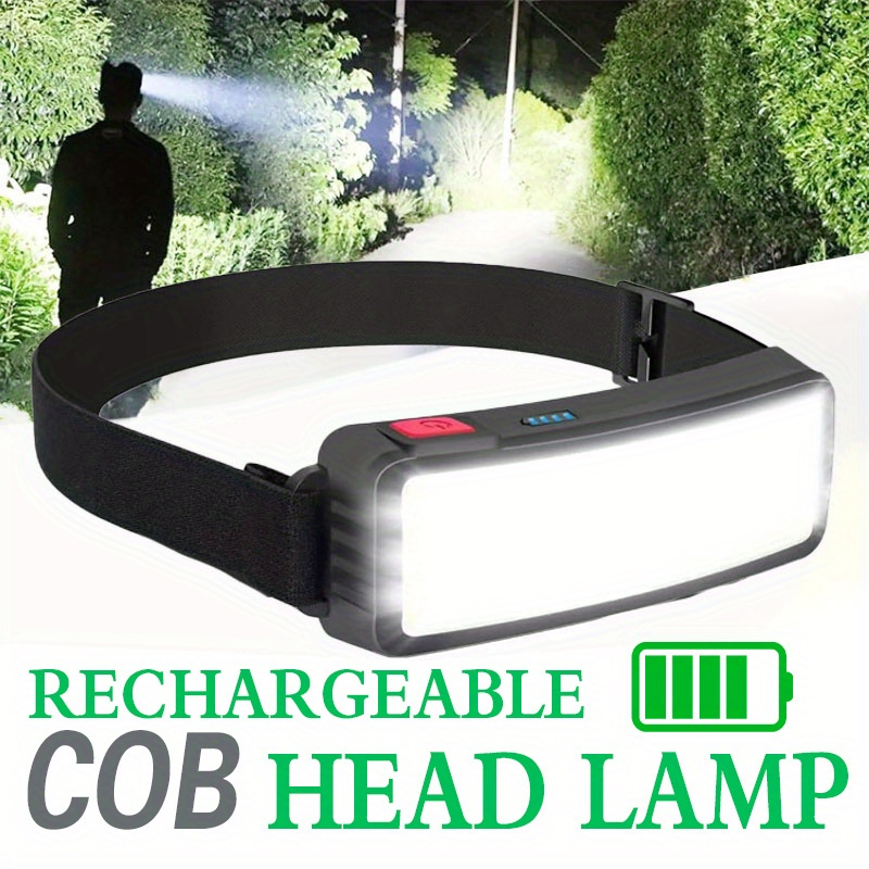Camping Cooking Fish - Powerful COB LED Headlamp Type-c Rechargeable