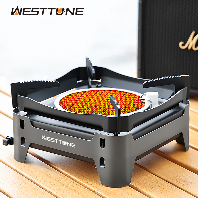 Camping Cooking Burner - WESTTUNE Outdoor Infrared Combustion Stove Portable