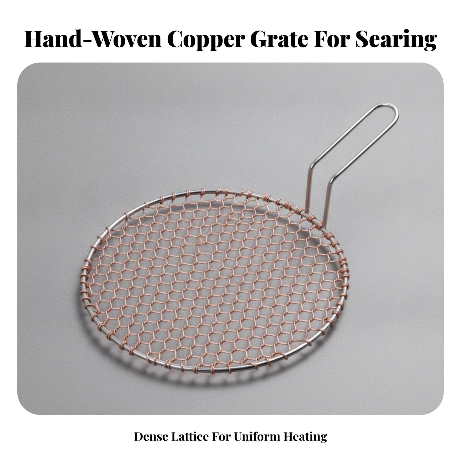 Portable Copper Mesh Round Gri - Camping With Cooking recension och pris