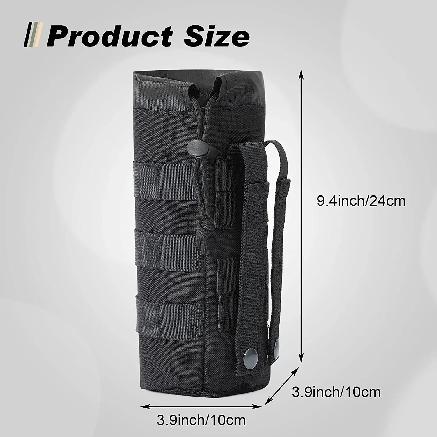 Tactical Molle Water Bottle Ba - Camping Cooking Can recension och pris