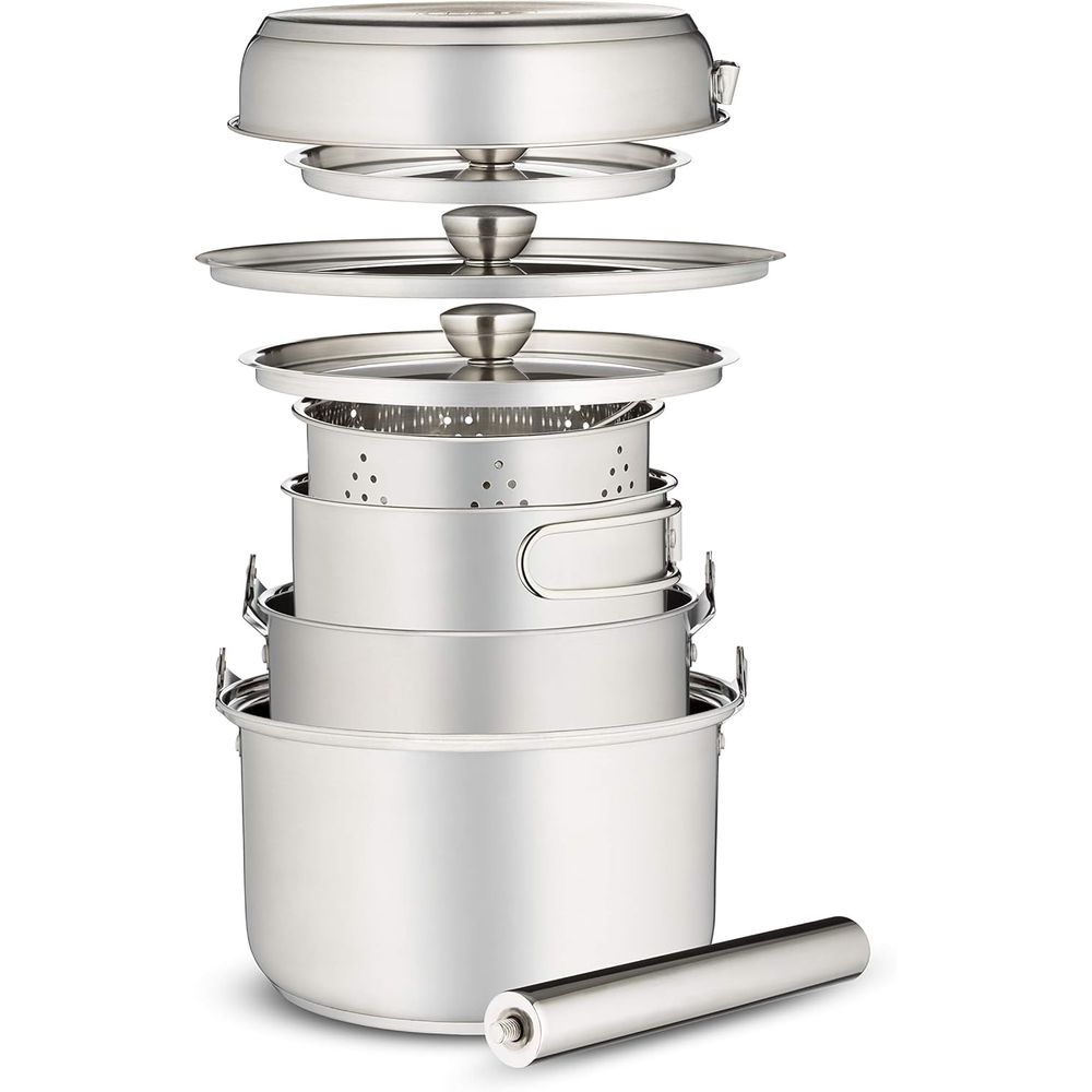 Camping Cookware Set 304 Stain - Camping Cooking Open Fire recension och pris