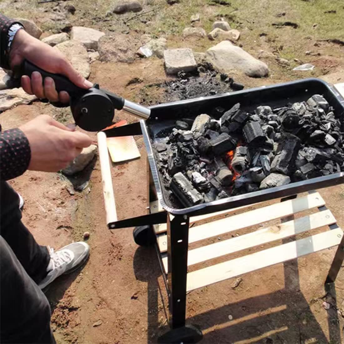 Outdoor Cooking Barbecue Blowe - Camping Cooking Roll recension och pris