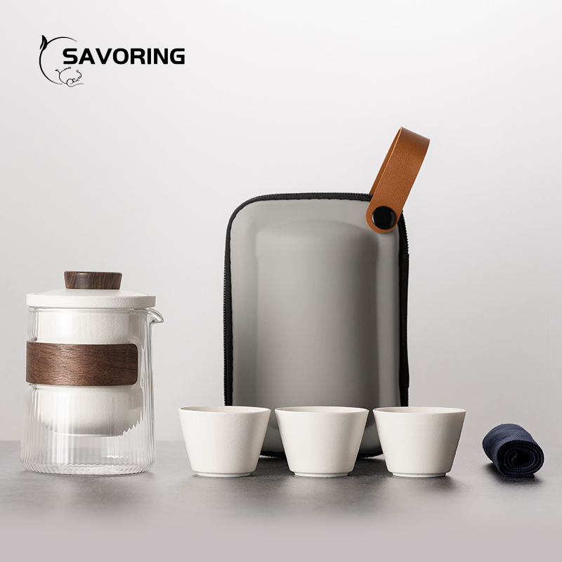 Simple Chinese Ceramic Tea Set - Camping Cooking Accessories recension och pris