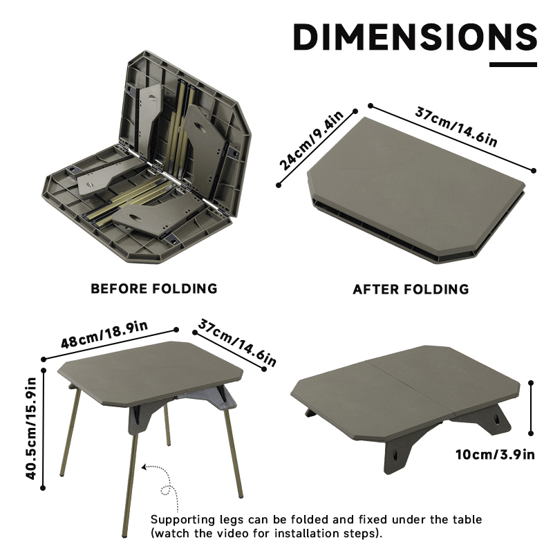 WESTTUNE Outdoor Camping Table - Camping Cooking Table recension och pris