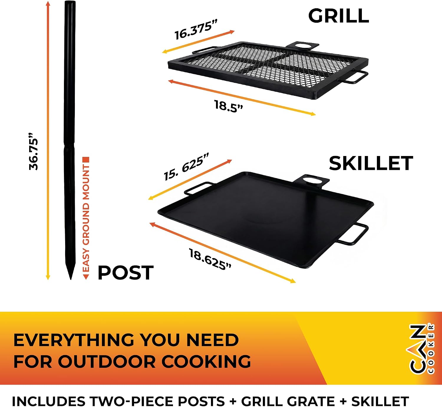 Heavy-Duty Portable Campfire G - Camping Cooking Open Fire recension och pris
