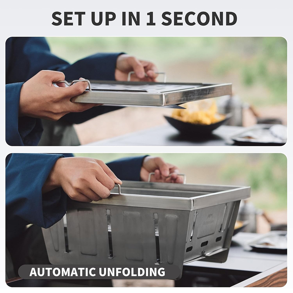 Naturehike Camping Charcoal Gr - Camping Cooking Table recension och pris