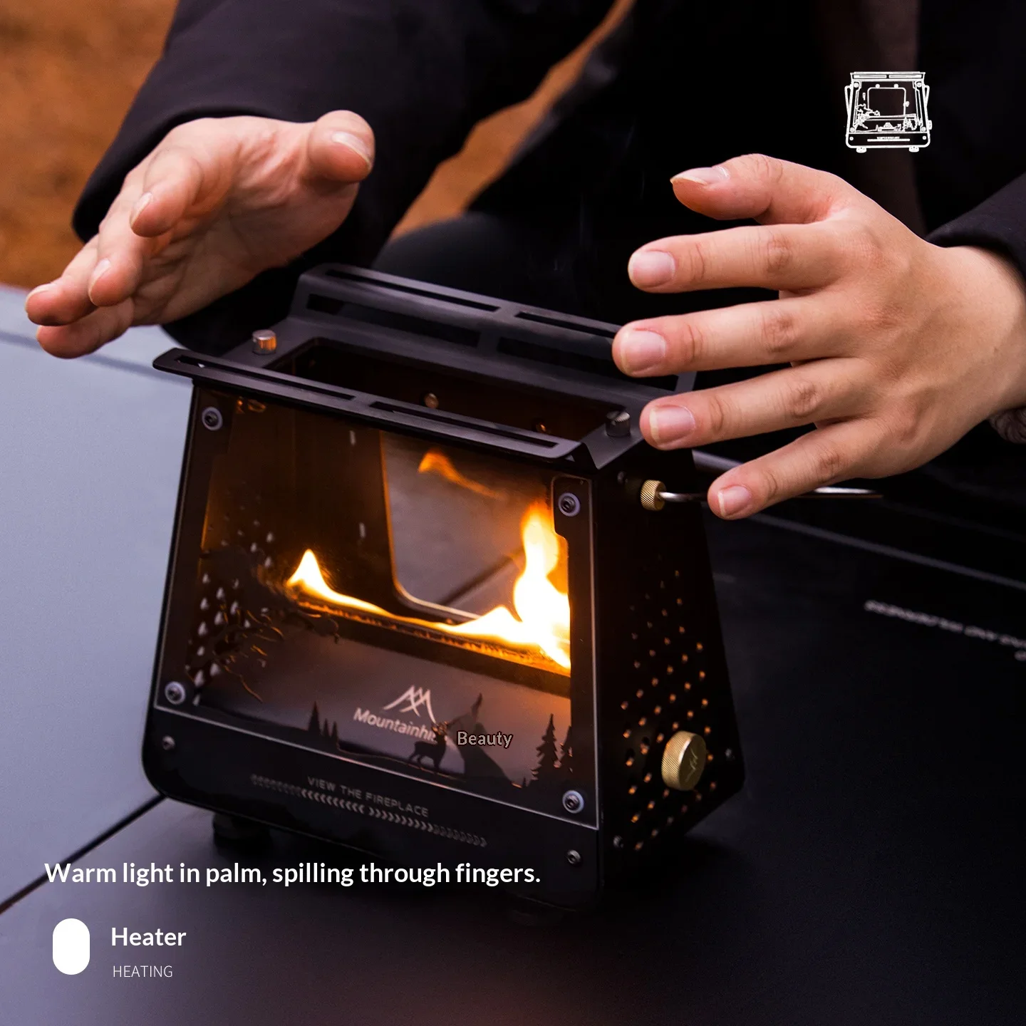 MOUNTAINHIKEROutdoor Portable  - Camping Cooking Open Fire recension och pris