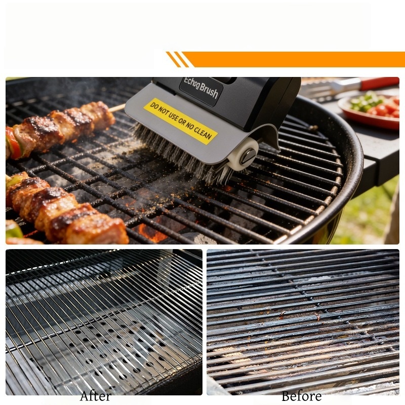 JUSTINLAU Electric Grill Brush - Camping Cooking Mesh recension och pris