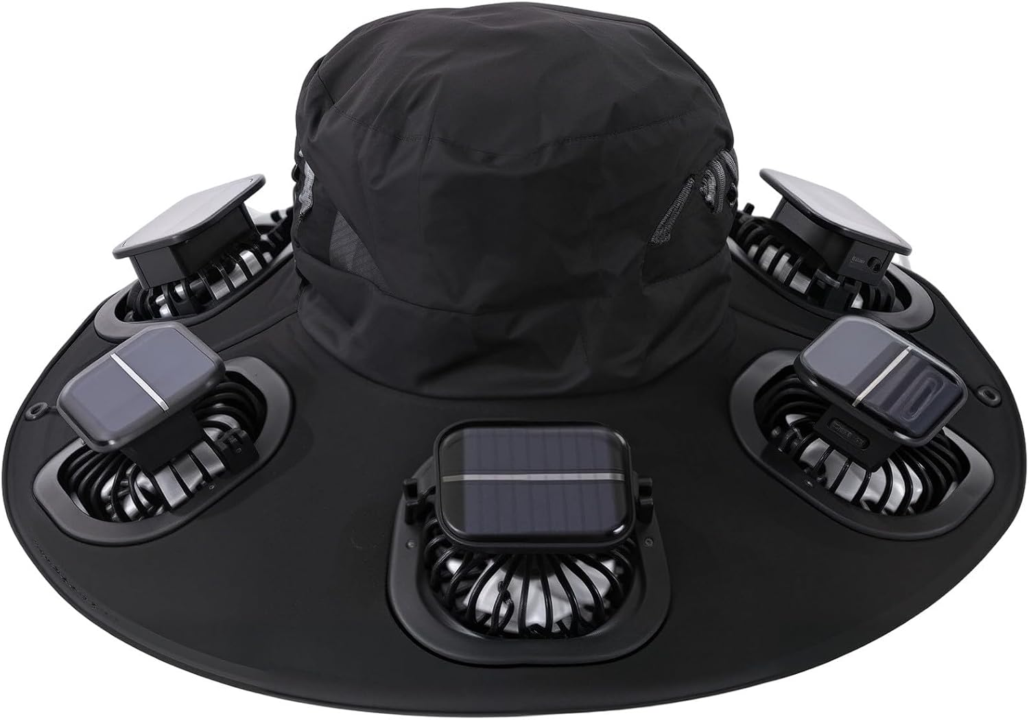 Hot 6 Fans Solar Fan Hat Breat - Camping Cooking Fish recension och pris
