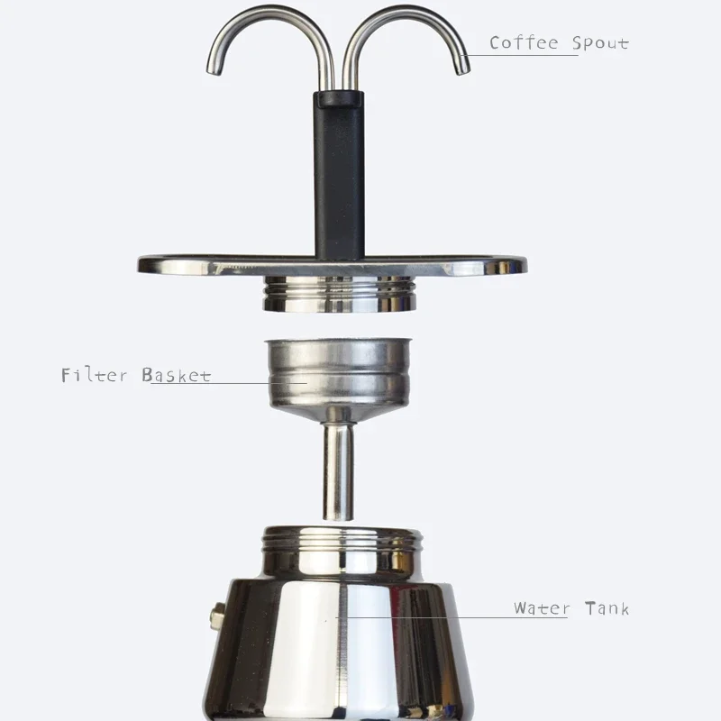 200ML Mini Moka Pot Double Tub - Pocket Coffee Maker recension och pris