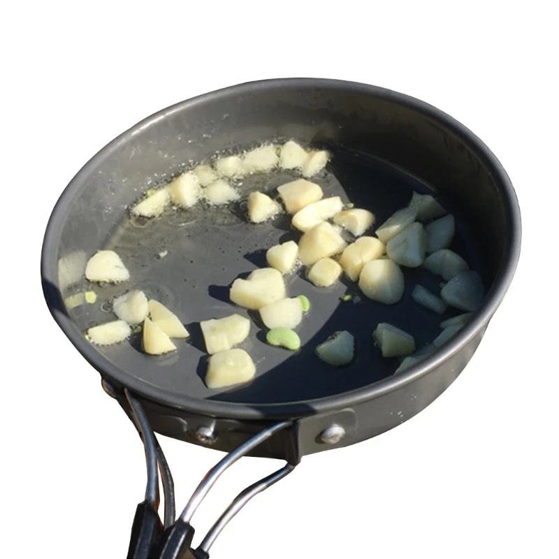 Portable Frying Pan with Stora - Camping Cooking Rack recension och pris