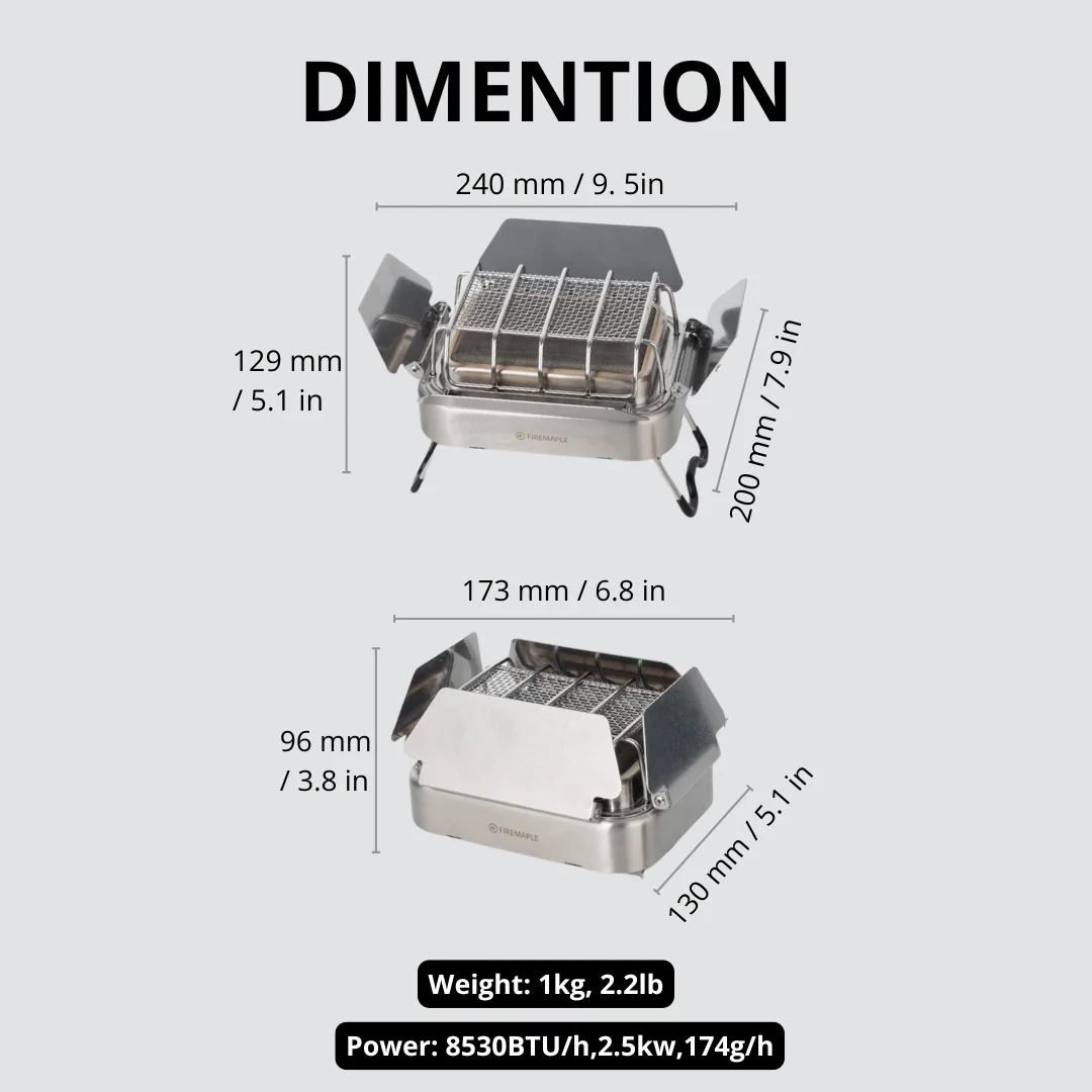 Fire-Maple Sunflower X Gas Cam - Camping Cooking Gas Stove recension och pris