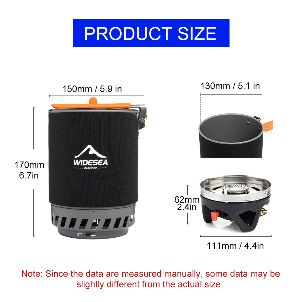 Widesea Camping Cooking System - Camping Cooking Burner recension och pris