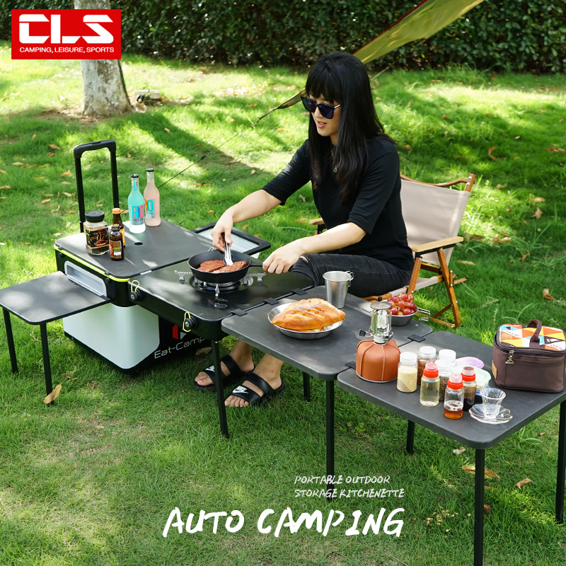Portable Mobile Camping Kitche - Camping Cooking Table recension och pris