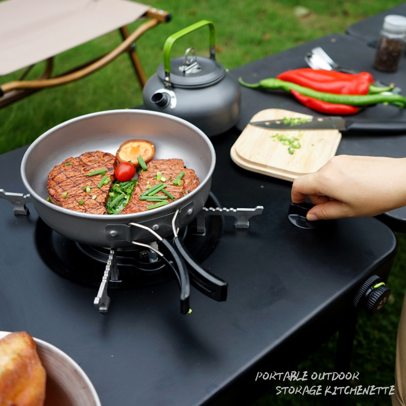 Portable Mobile Camping Kitche - Camping Cooking Table recension och pris