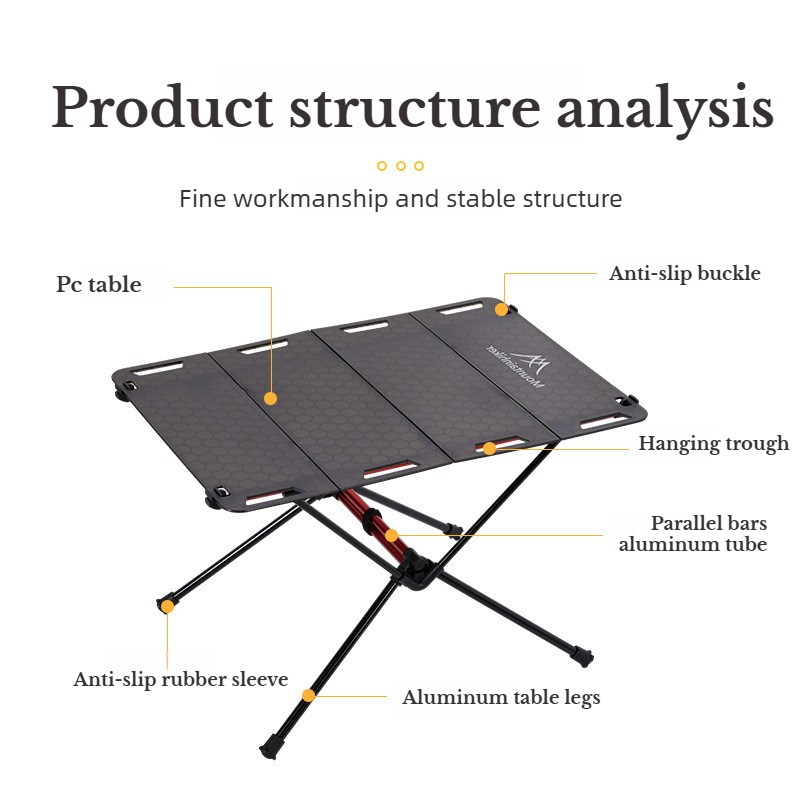 MOUNTAINHIKER Portable Picnic  - Camping Cooking Table Foldable recension och pris