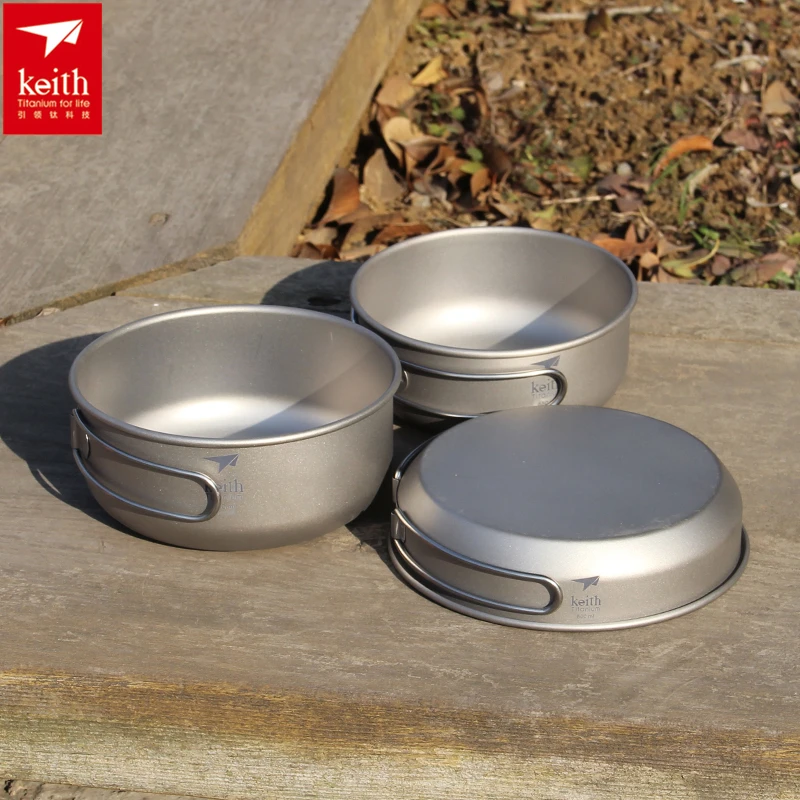 Keith 3PCS Titanium Cookware P - Camping Cooking Roll recension och pris
