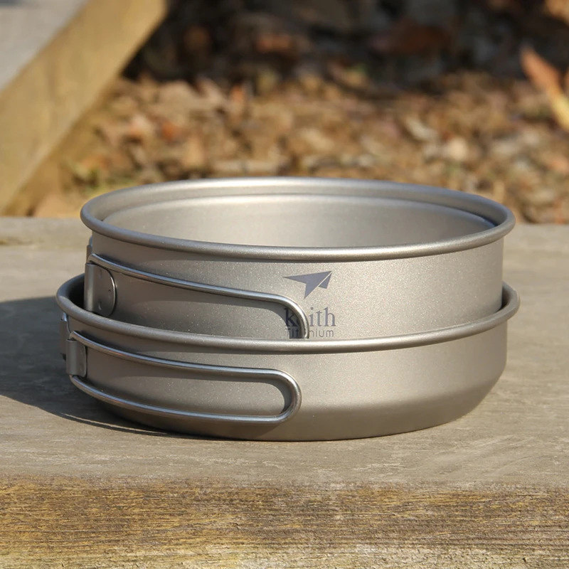 Keith 3PCS Titanium Cookware P - Camping Cooking Roll recension och pris