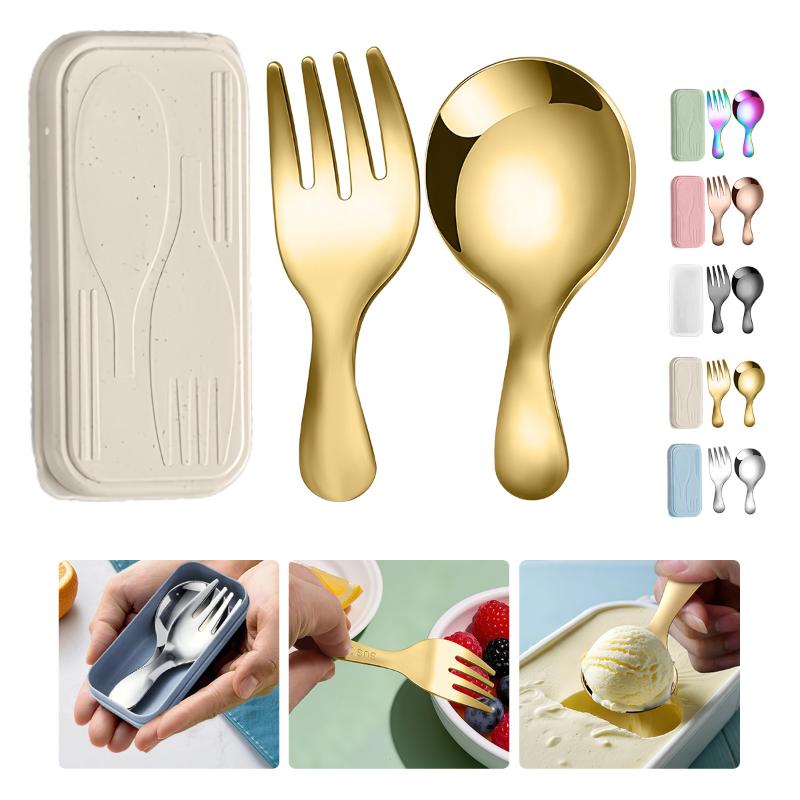 Stainless Steel Tableware Set  - Camping With Cooking recension och pris