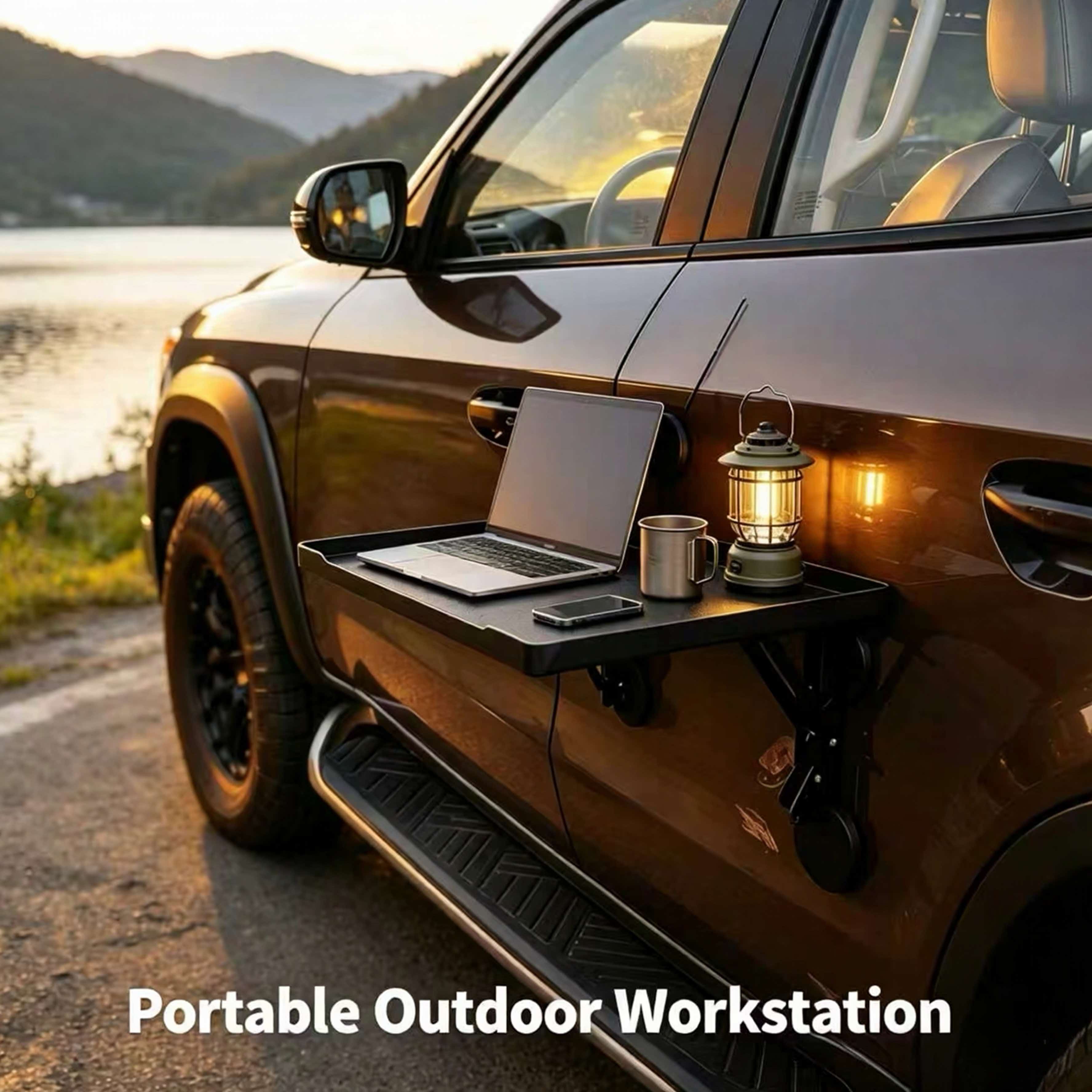 Magnetic Foldable Car Side Tab - Camping Cooking Table Foldable recension och pris
