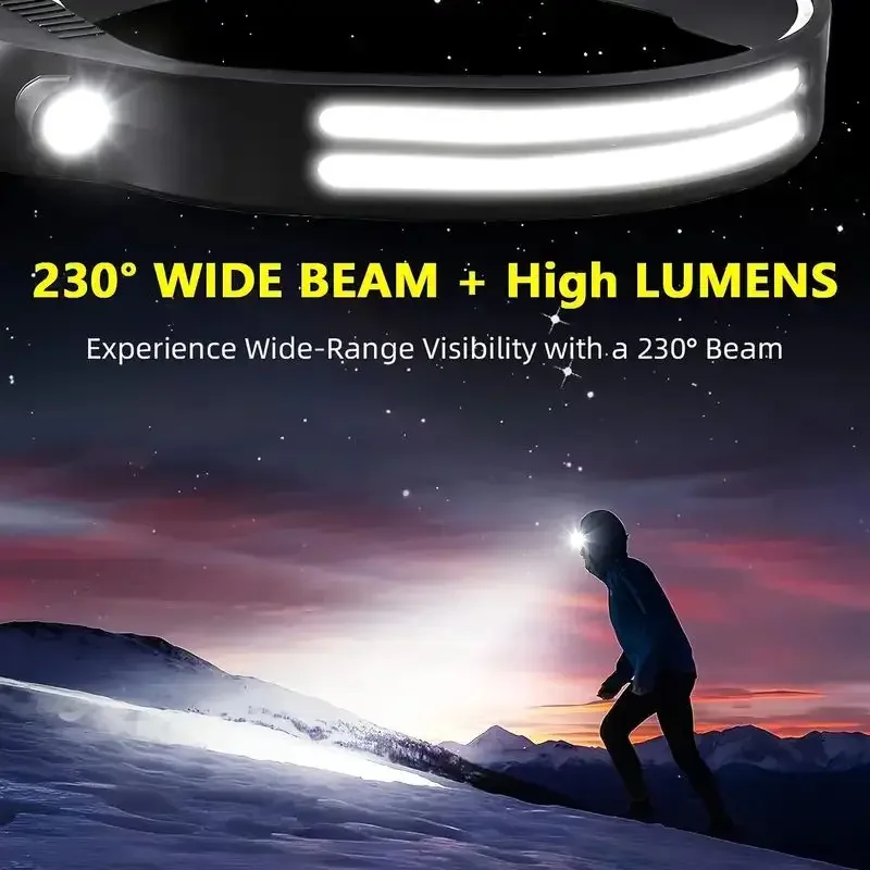 LED Sensor Headlamp Built-in B - Camping Cooking Fish recension och pris