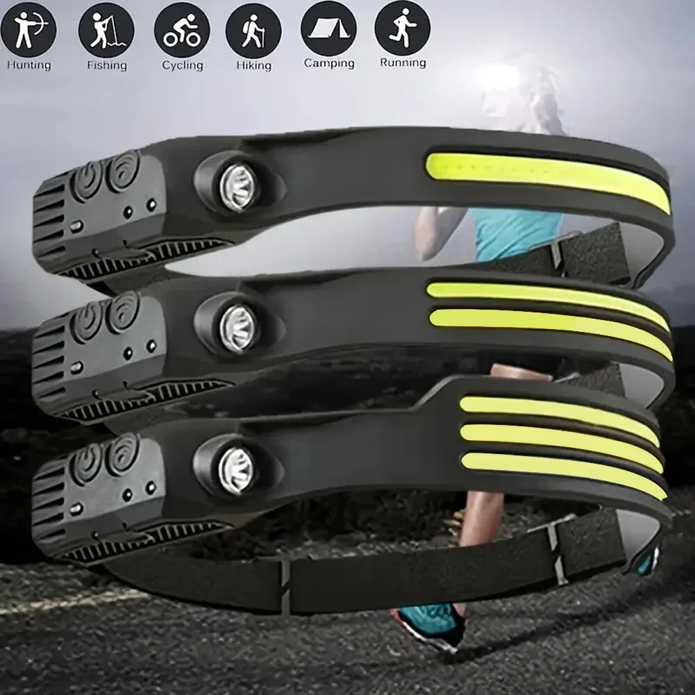LED Sensor Headlamp Built-in B - Camping Cooking Fish recension och pris