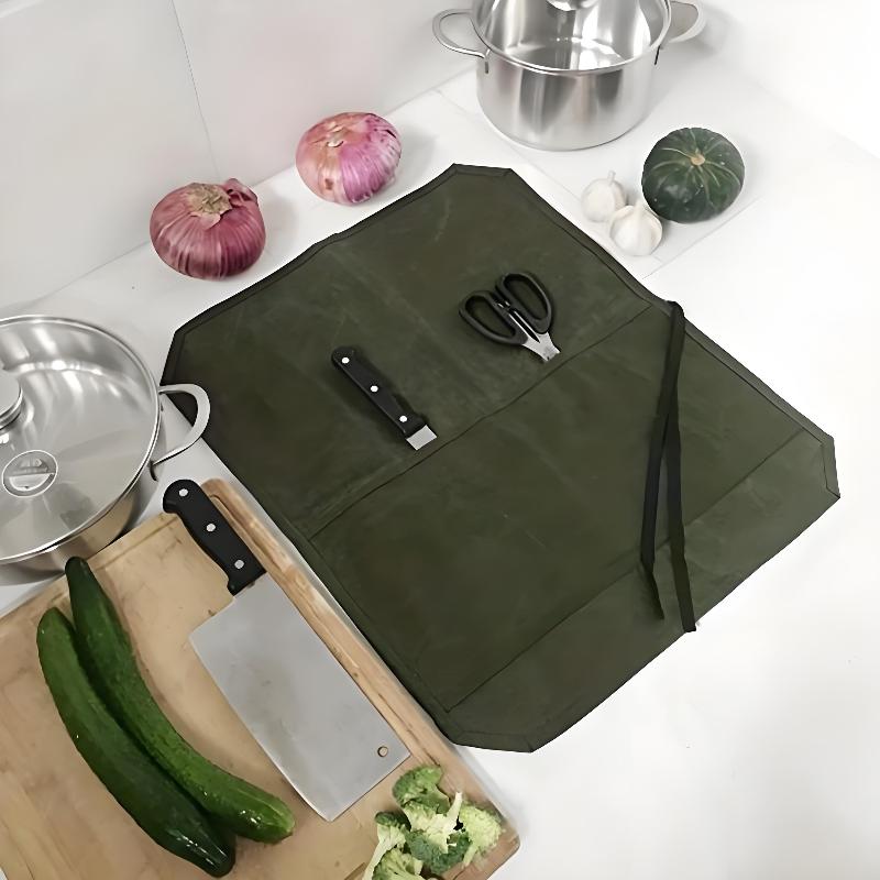 Waxed Canvas Chef Knife Roll M - Camping Cooking Rack recension och pris