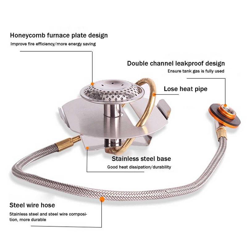 Outdoor Camping Gas Stove 3200 - Camping Cooking Burner recension och pris