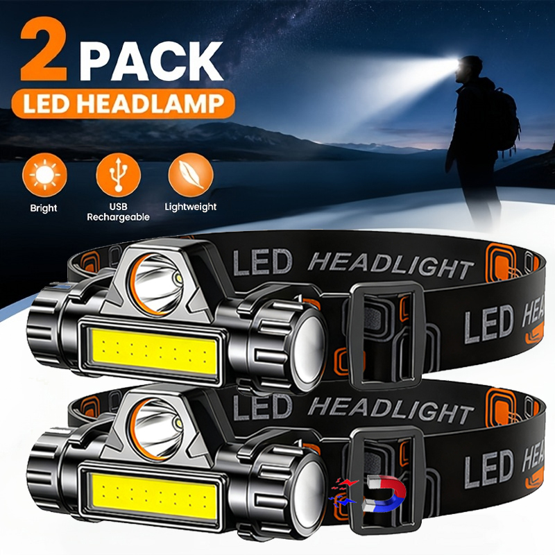 Super Bright LED Headlamp Rech - Camping Cooking Fish recension och pris
