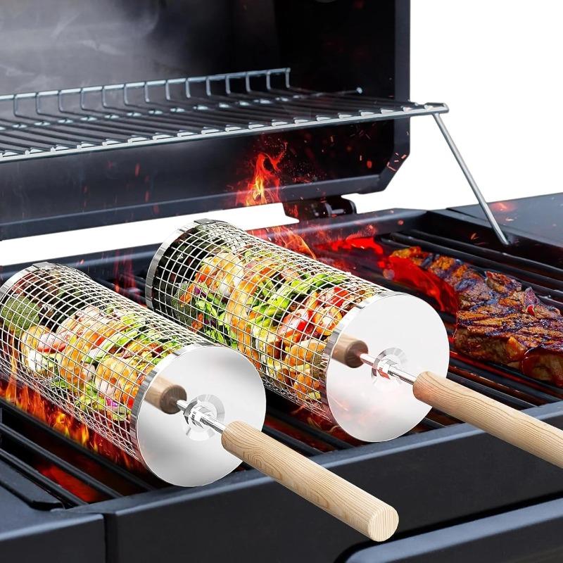 Stainless Steel BBQ Grill Bask - Camping Cooking Fish recension och pris