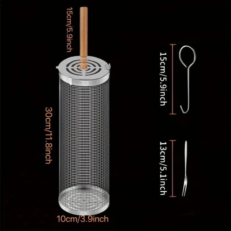 Stainless Steel BBQ Grill Bask - Camping Cooking Fish recension och pris