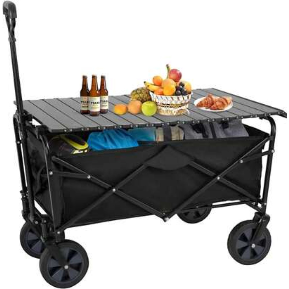 Garden Cart Folding Wagon Coll - Camping Cooking Table Foldable recension och pris