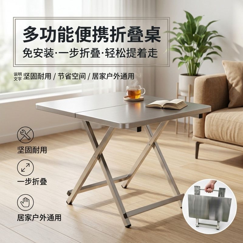 Stainless Steel Folding Campin - Camping Cooking Table recension och pris