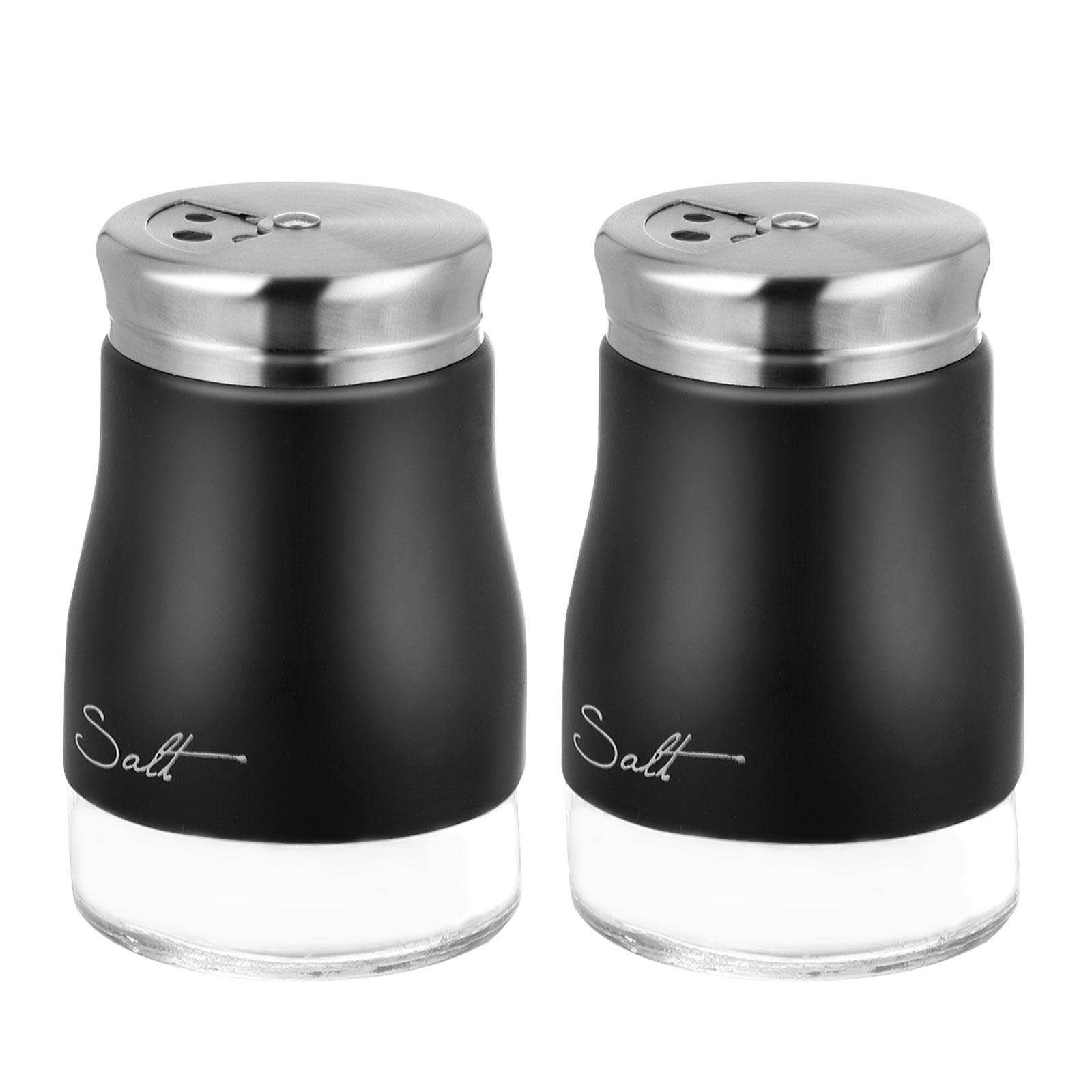 2Pcs Glass Salt Shaker Set Sta - Camping With Cooking recension och pris