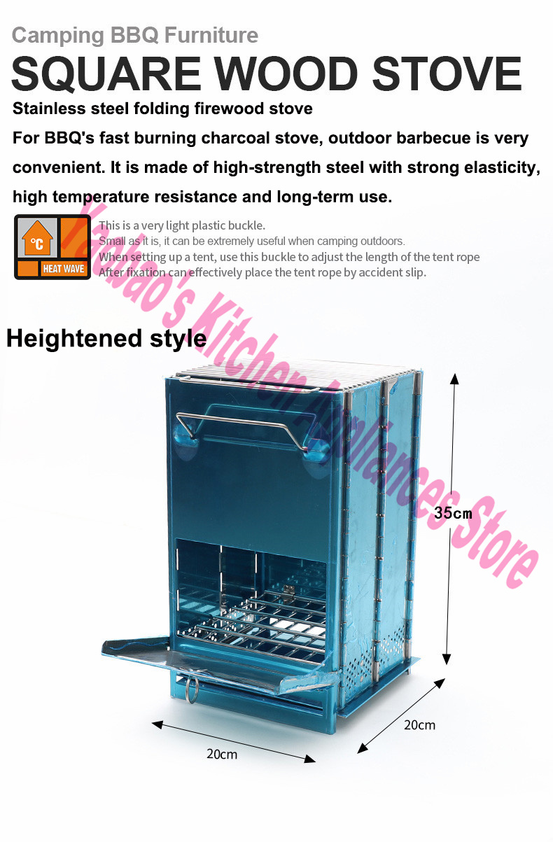 Wood Stove Outdoor Camping Equ - Camping Cooking Accessories recension och pris