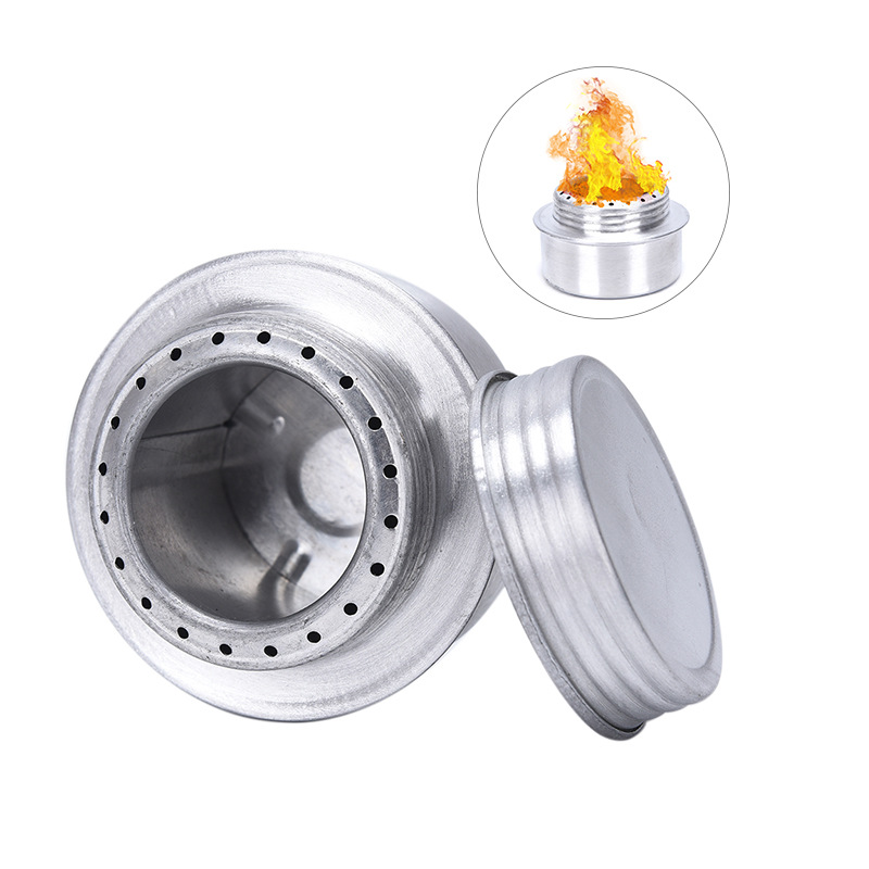 Ultralight Silver Alcohol Stov - Camping Cooking Burner recension och pris