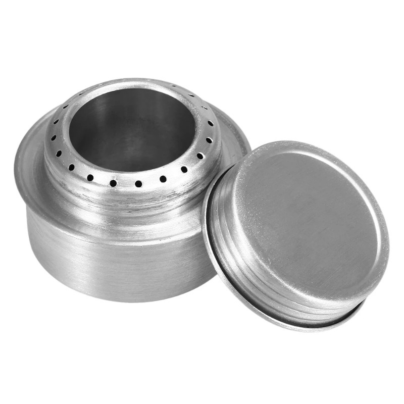 Ultralight Silver Alcohol Stov - Camping Cooking Burner recension och pris