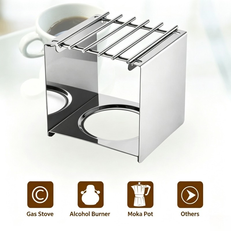 Stainless Steel Square Coffee  - Camping Cooking Accessories recension och pris