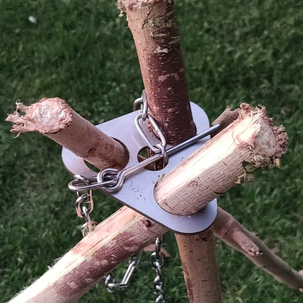 Stainless Steel Camping Tripod - Camping Cooking Accessories recension och pris