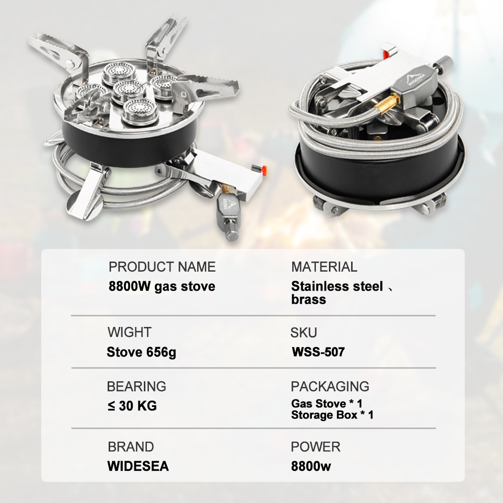 Widesea Camping 5in1 Gas Stove - Camping Cooking Burner recension och pris