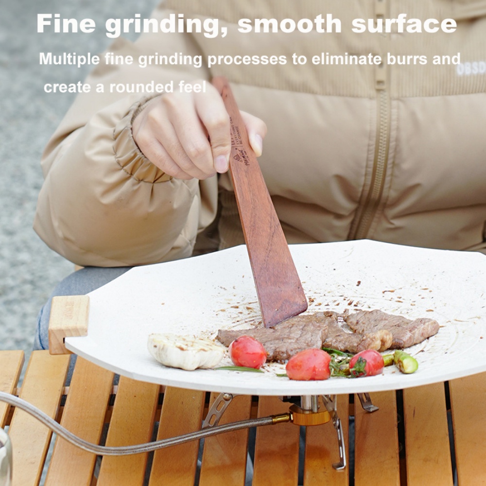 Outdoor Camping Wooden Spatula - Camping Cooking Roll recension och pris