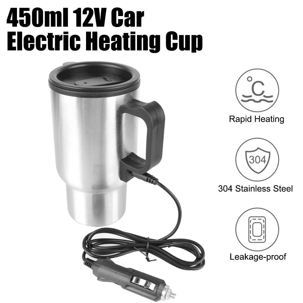 12V 450ml Electric Heating Car - Camping Cooking Can recension och pris