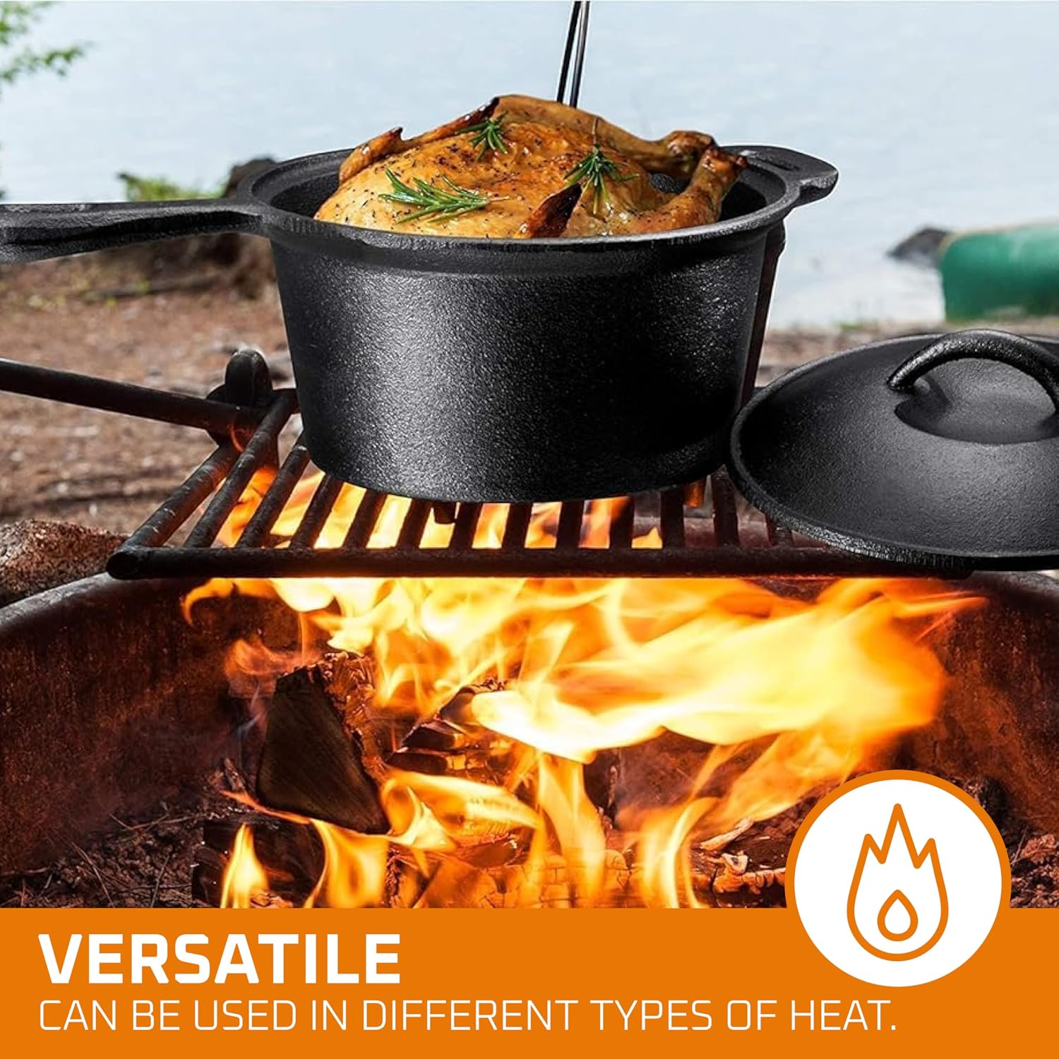 Camping Cooking Set Of 7. Pre  - Camping Cooking Cast Iron recension och pris