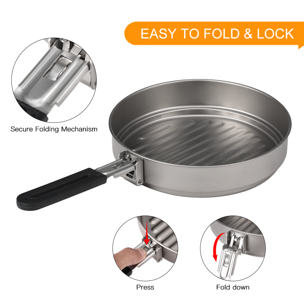 Camping Pots and Pans Portable - Camping Cooking Open Fire recension och pris