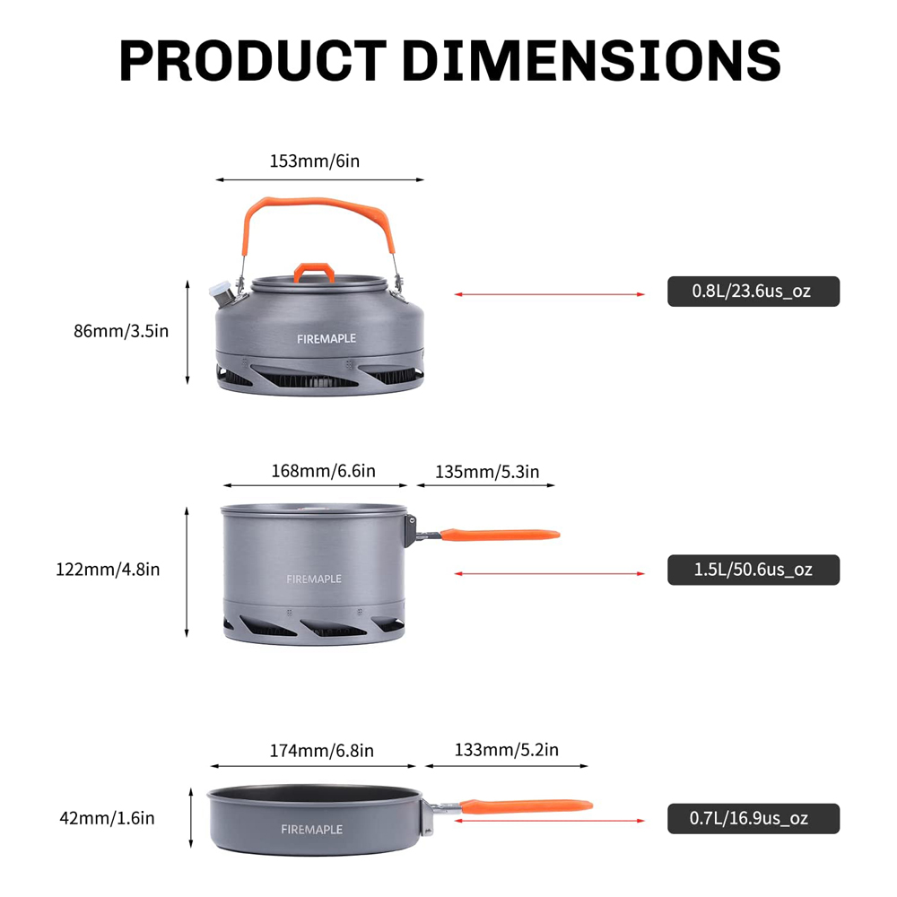 Fire Maple Camping Cookware Ut - Camping Cooking Accessories recension och pris