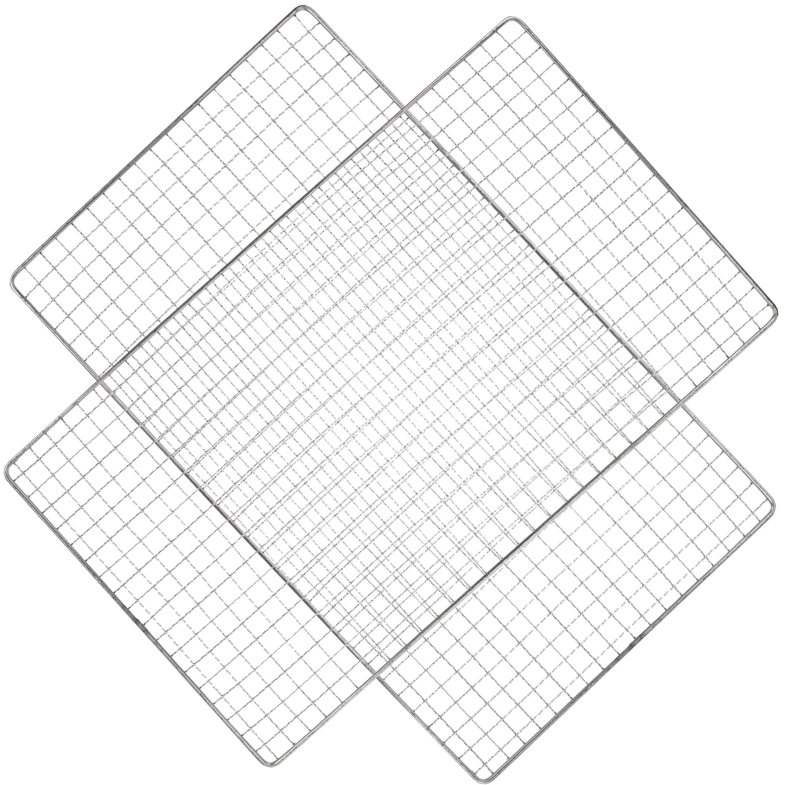2Pcs Stainless Steel Bbq Grill - Camping Cooking Mesh recension och pris