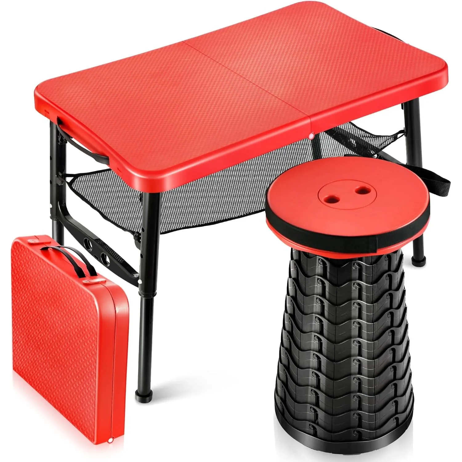 Retractable Folding Table & St - Camping Cooking Table Foldable recension och pris